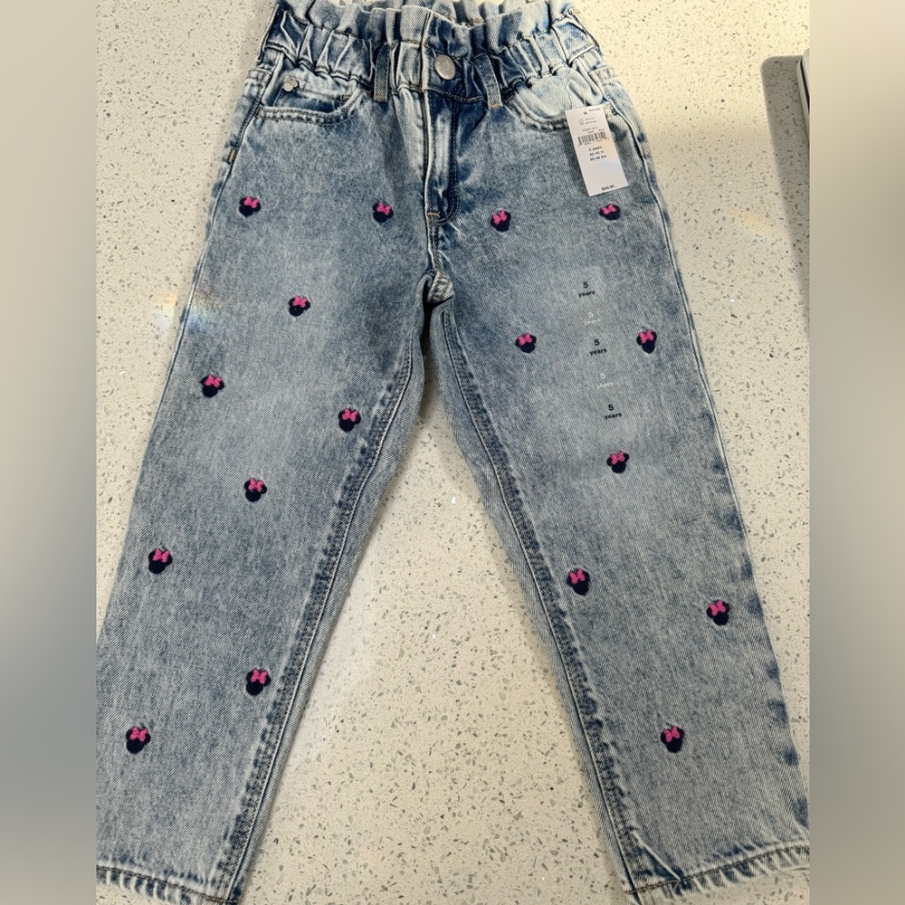 BabyGap Minnie Mouse embroidered jeans